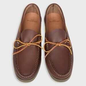 Sid Mashburn Camp Moccasin Dark Brown Leather